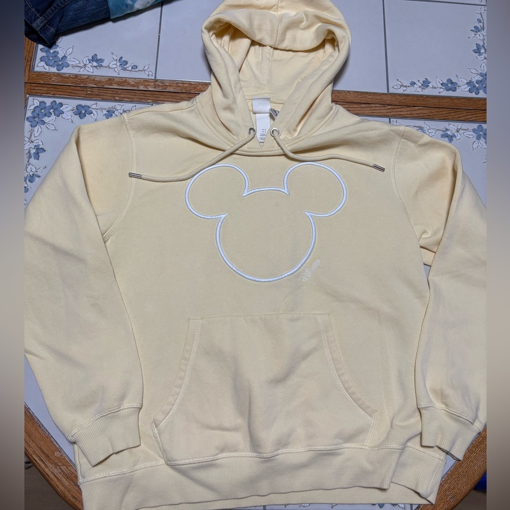 H&M Butter Yellow Hoodie with Disney Design